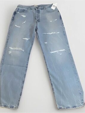 Edyson High-Rise Distressed Women's Jeans - Light Blue